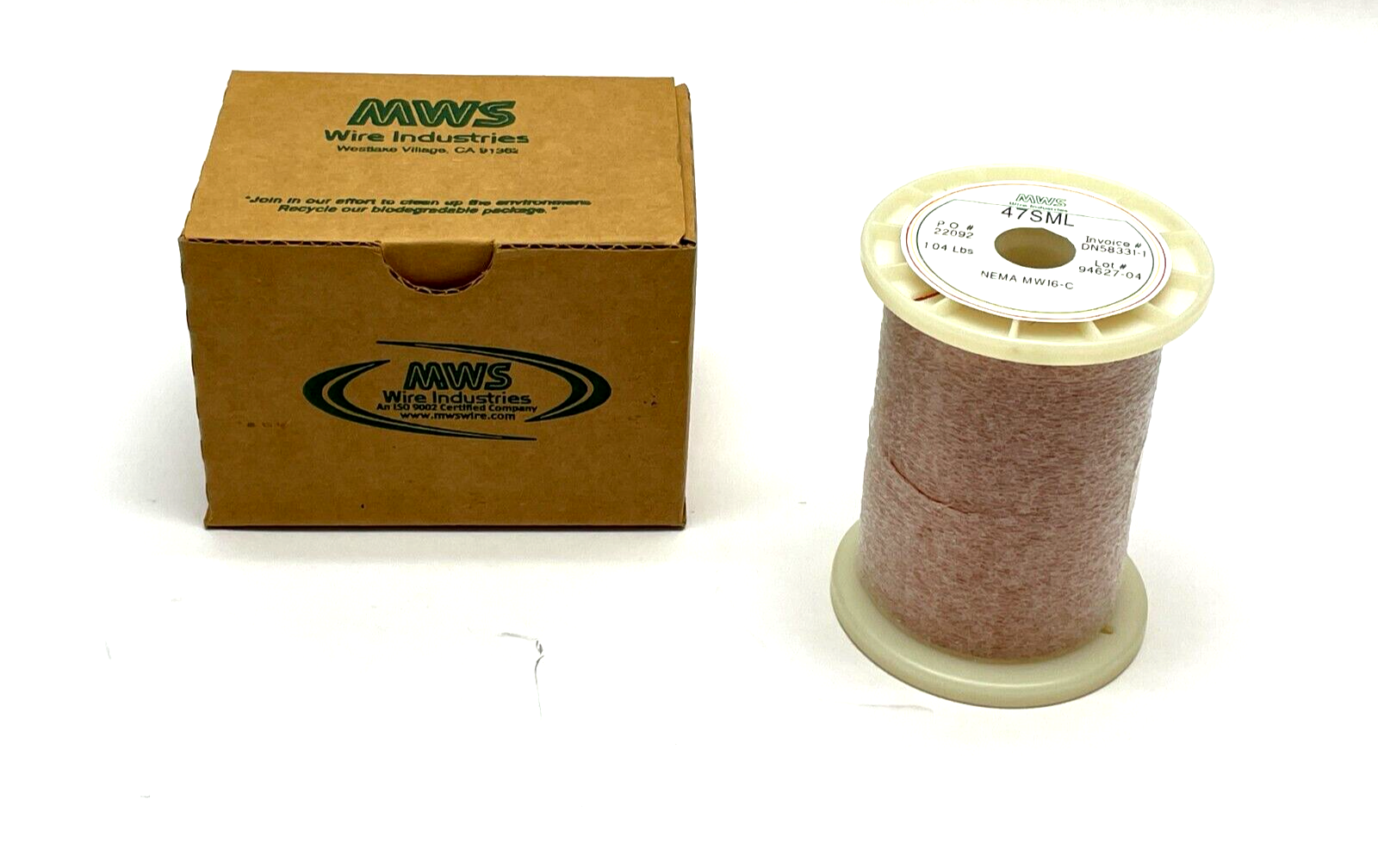 MWS Wire 47SML Magnet Wire NEMA MW16-C 1.04lbs - Maverick Industrial Sales