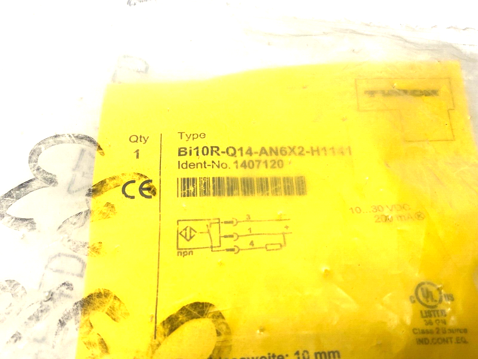Turck Bi10R-Q14-AN6X2-H1141 Inductive Ring Sensor 10mm Detect 10-30VDC 1407120 - Maverick Industrial Sales
