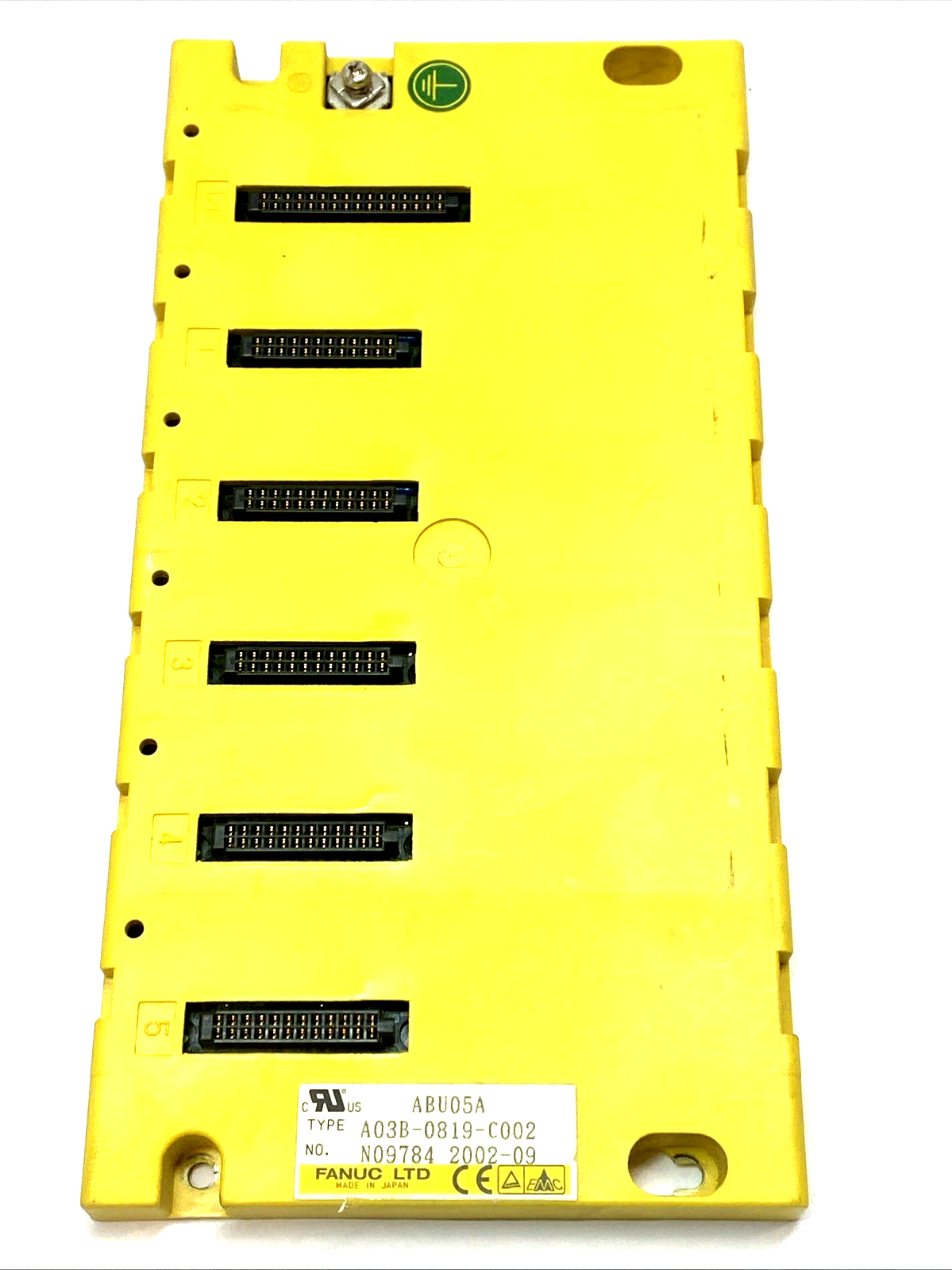 ABU05A | FANUC 5-Slot Horizontal I/O Base Unit Model A CNC Rack A03B-0819-C002 - Used - Maverick Industrial Sales