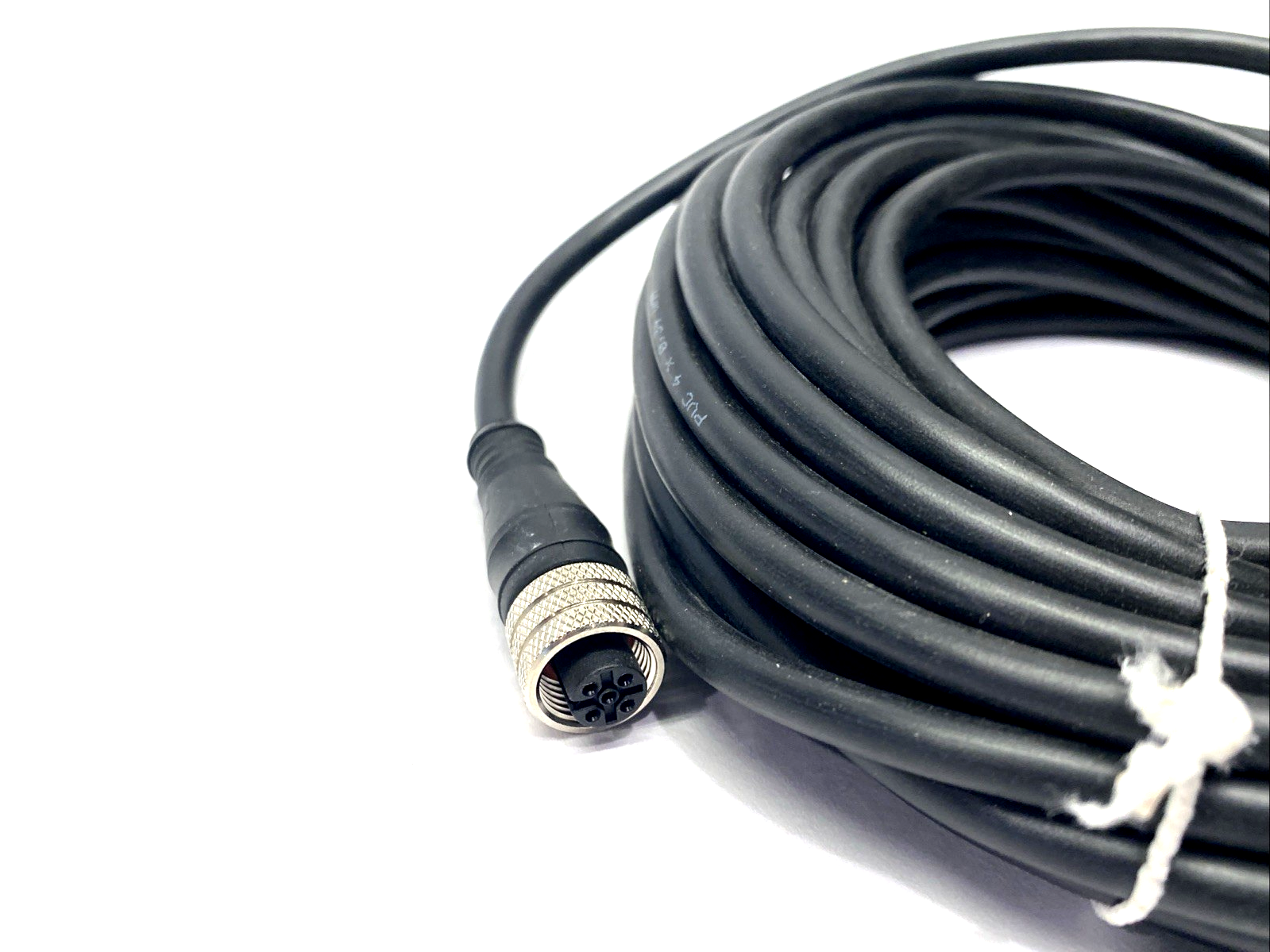 754E 705047 Cordset M12 4-Pin Straight PVC 4 x 0.34 QMM, Black 10m - Maverick Industrial Sales