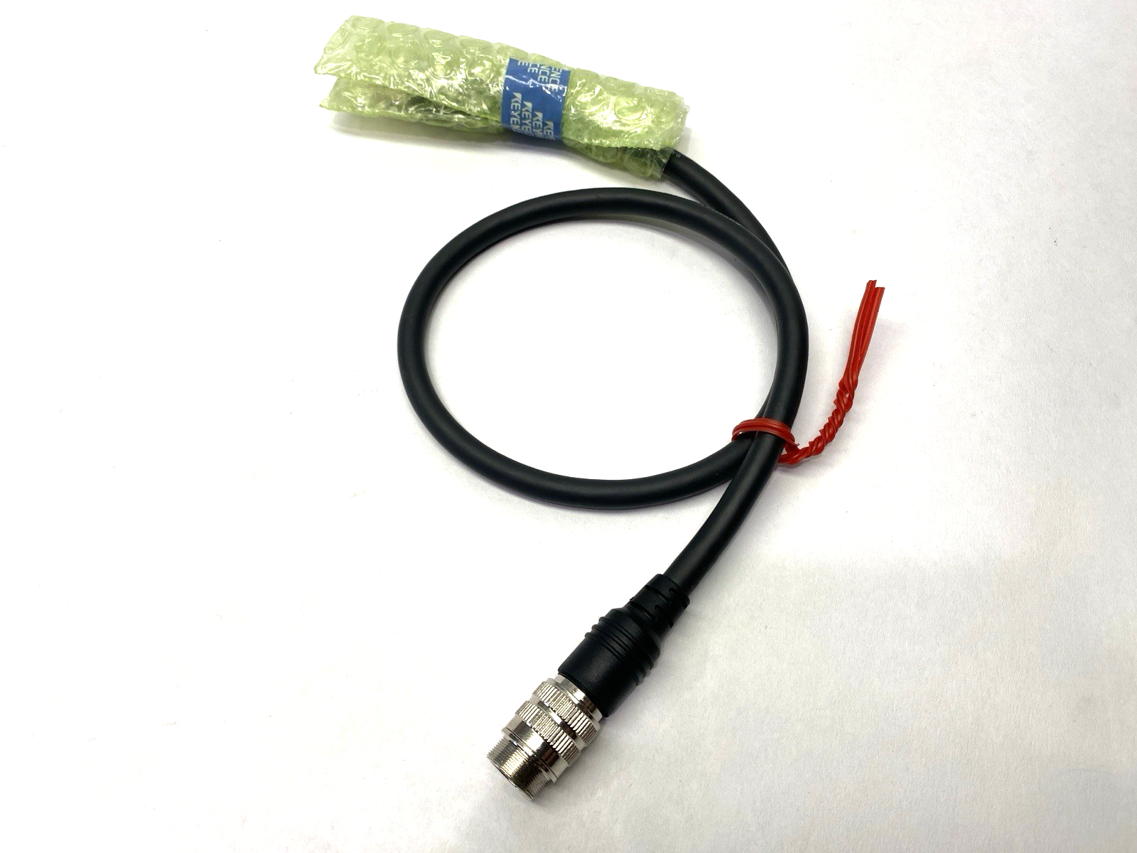 Keyence 1603HAH003 Double-Ended Connector Cable M14 12-Pin F Connectors M/F .5m - Maverick Industrial Sales