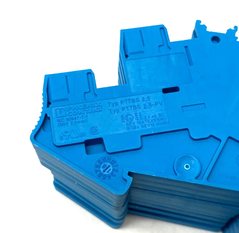 Phoenix Contact PTTBS 2,5-PV BU Dual-Level Terminal Block Blue 3210212 LOT OF 10 - Maverick Industrial Sales