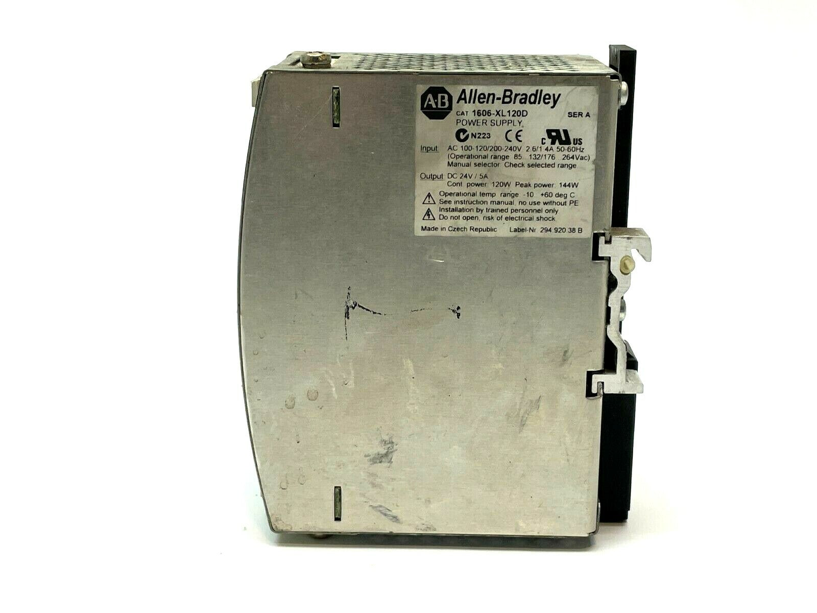 1606-XL120D | Allen Bradley Ser. A Power Supply 120W 24VDC - For parts or not working - Maverick Industrial Sales