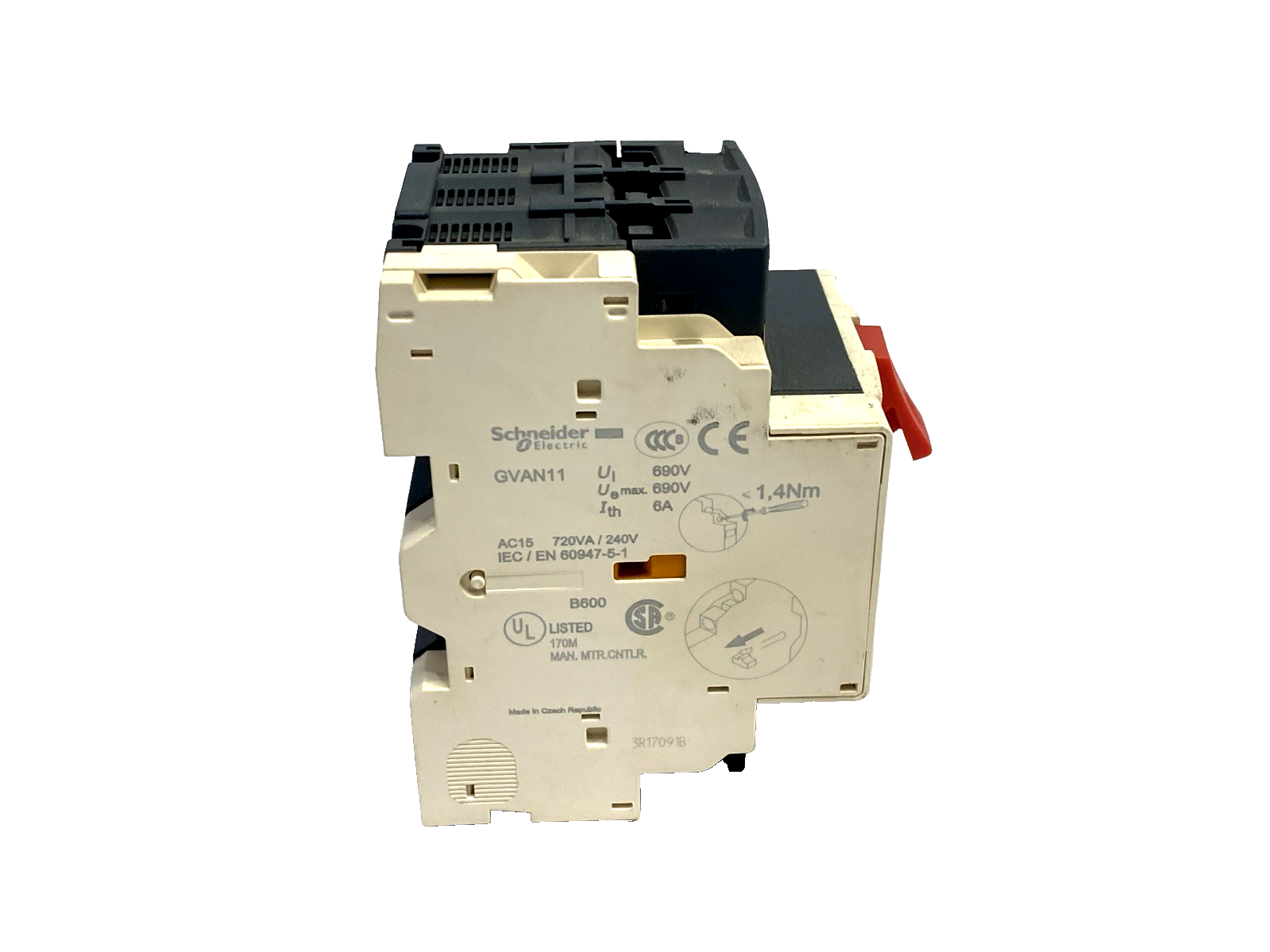 GV2-ME08 C | Schneider Electric TeSys Manual Starter & Protector GV2-ME08C/2.5-4A - Used - Maverick Industrial Sales