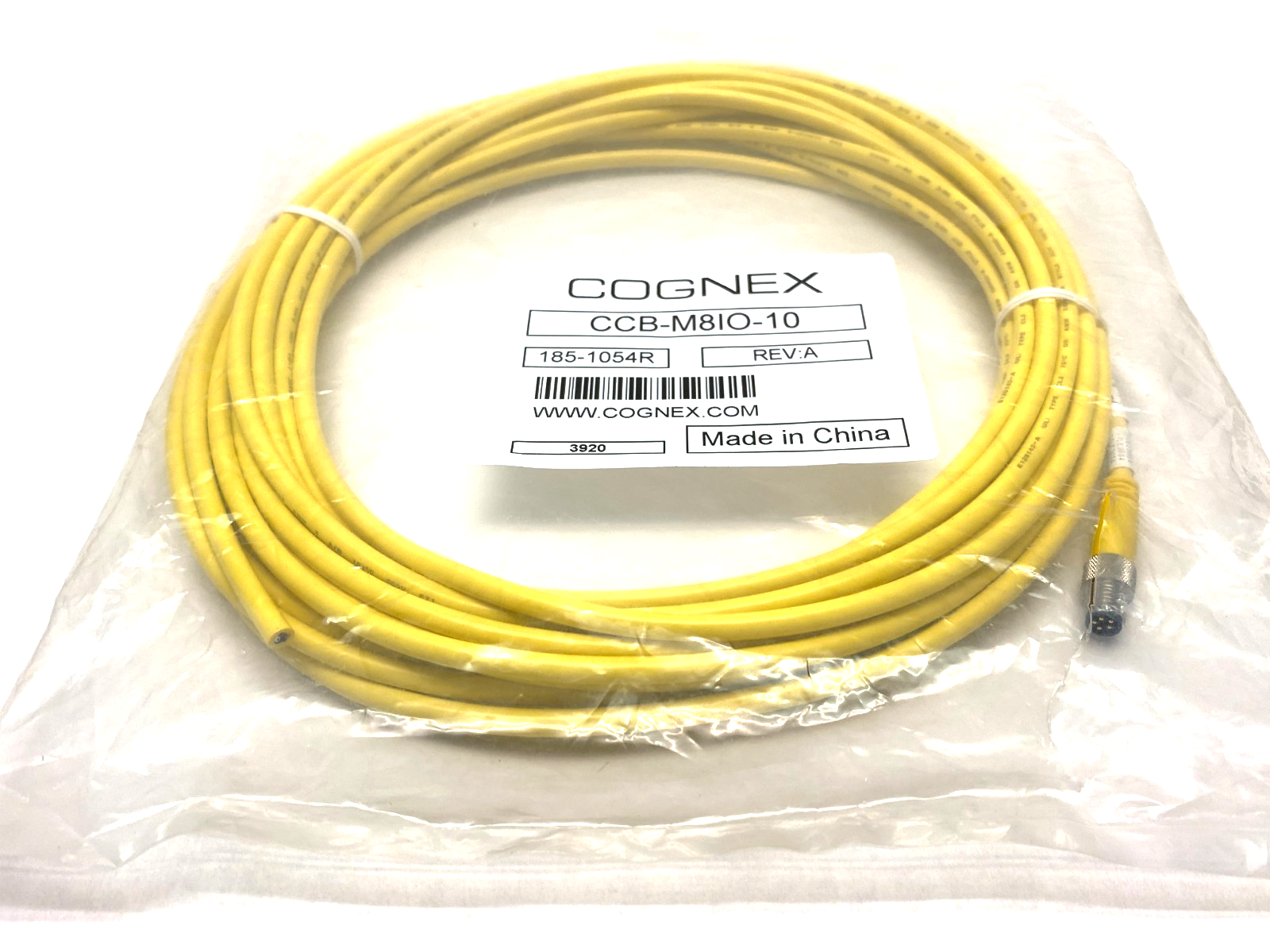 CCB-M8IO-10 | Cognex Breakout Cable Single Ended 185-1054R - New – Open Box - Maverick Industrial Sales