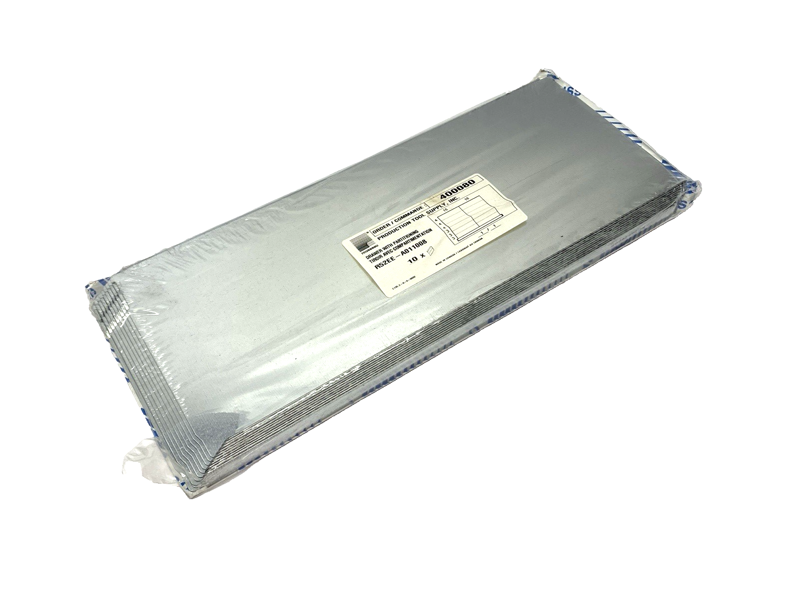 R52EE-A011008 | Rousseau Metal Drawer with Partitioning PKG OF 10 - New - Maverick Industrial Sales