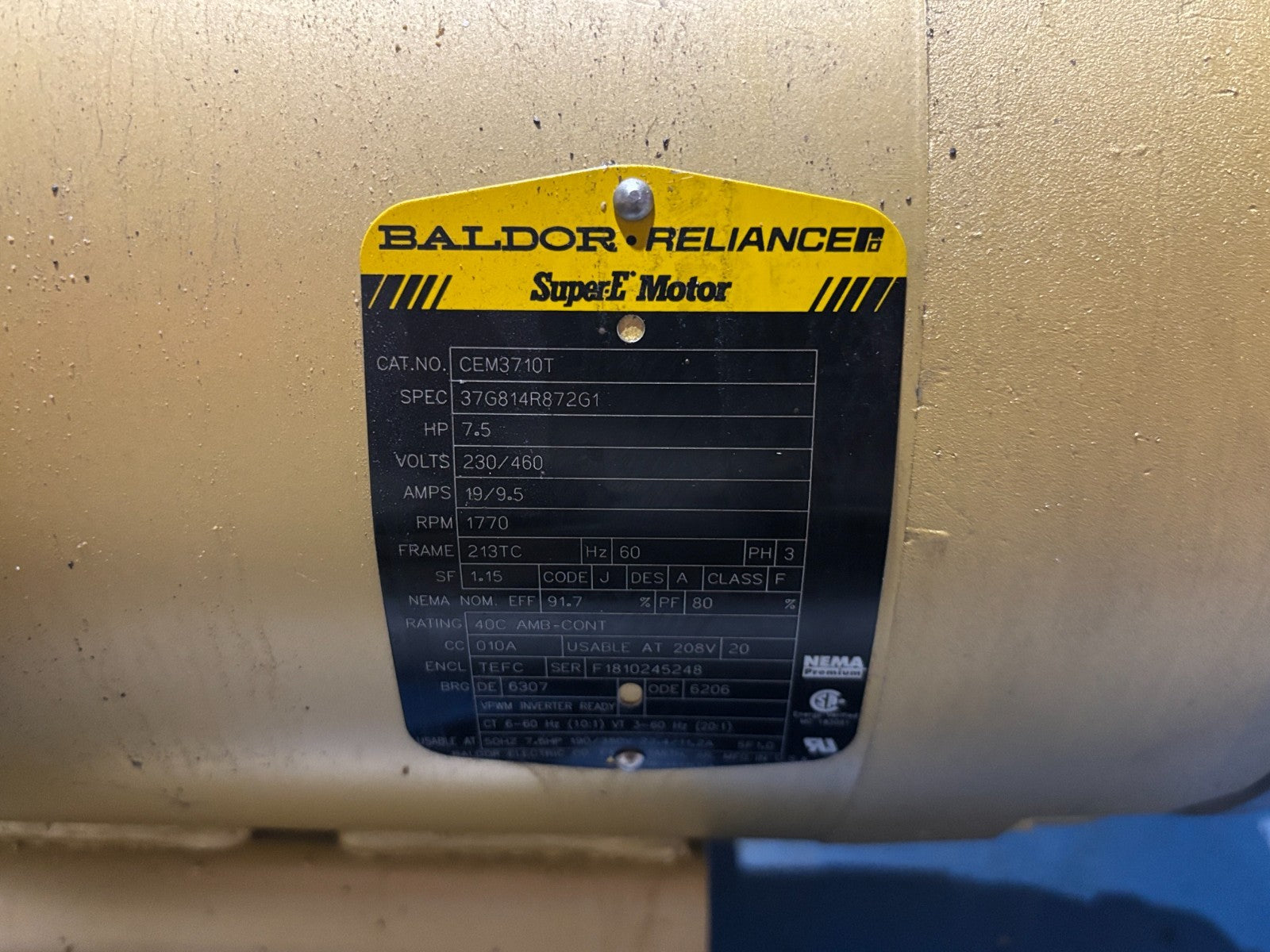Viking Pump LQ4124A, Baldor CEM3710T 7.5HP Motor, Nord 672.1 N210TC Reducer - Maverick Industrial Sales