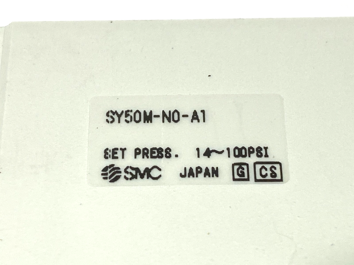 SMC SY50M-N0-A1 Pneumatic Manifold Block w/ Pressure Gauge MISSING SCREWS - Maverick Industrial Sales