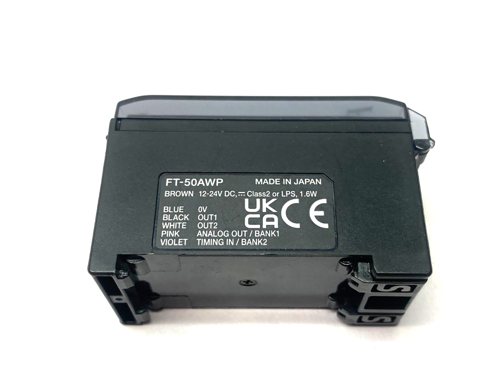 FT-50AWP | Keyence Digital Infrared Temperature Sensor Amplifier, DIN Mount, PNP - Used - Maverick Industrial Sales