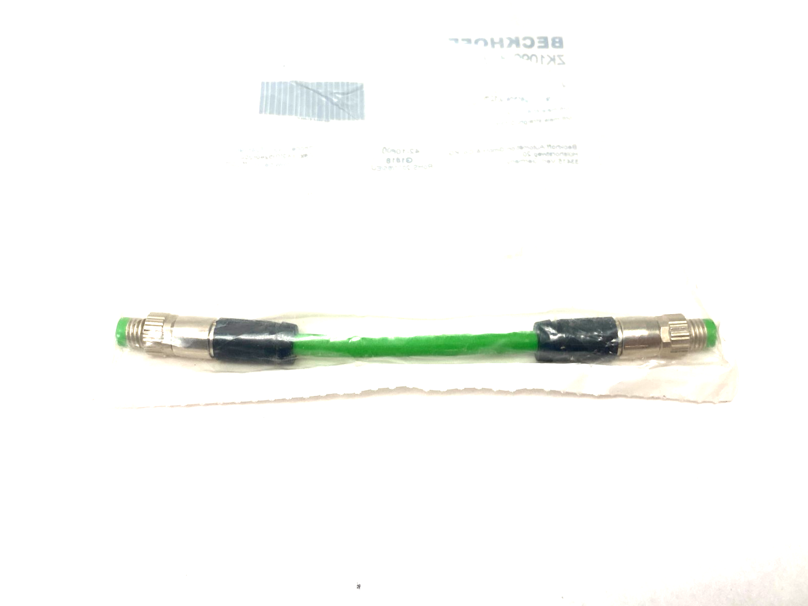 Beckhoff ZK1090-3131-0001 Double Ended EtherCAT Power Cable 0.13m 096672 - Maverick Industrial Sales