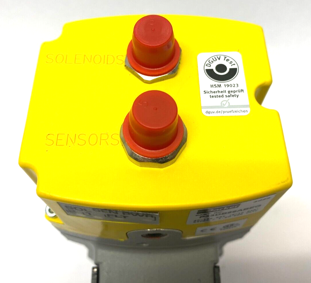 Parker P33DB96ABEG Safety Exhaust Valve 30-150psi 24VDC 1.2W Per Coil 2-10 bar - Maverick Industrial Sales