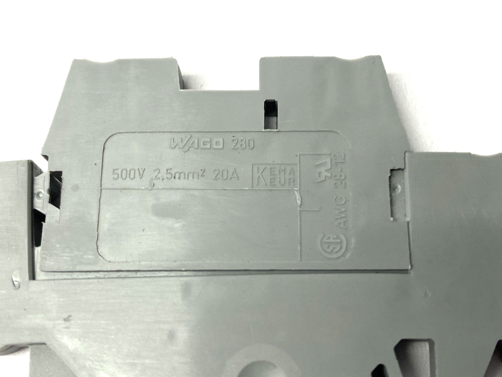 280-520 | Wago Double-Deck Terminal Block NO LABEL MARKER HOLDERS LOT OF 22 - Used - Maverick Industrial Sales