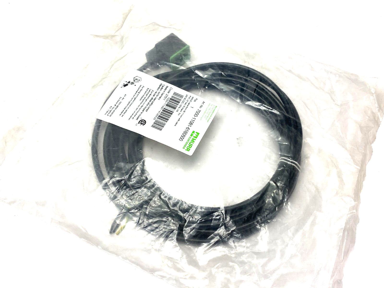 Murrelektronik 7000-11081-6160500 MSUD Valve Plug Cordset BI-11mm 180 Degree - Maverick Industrial Sales