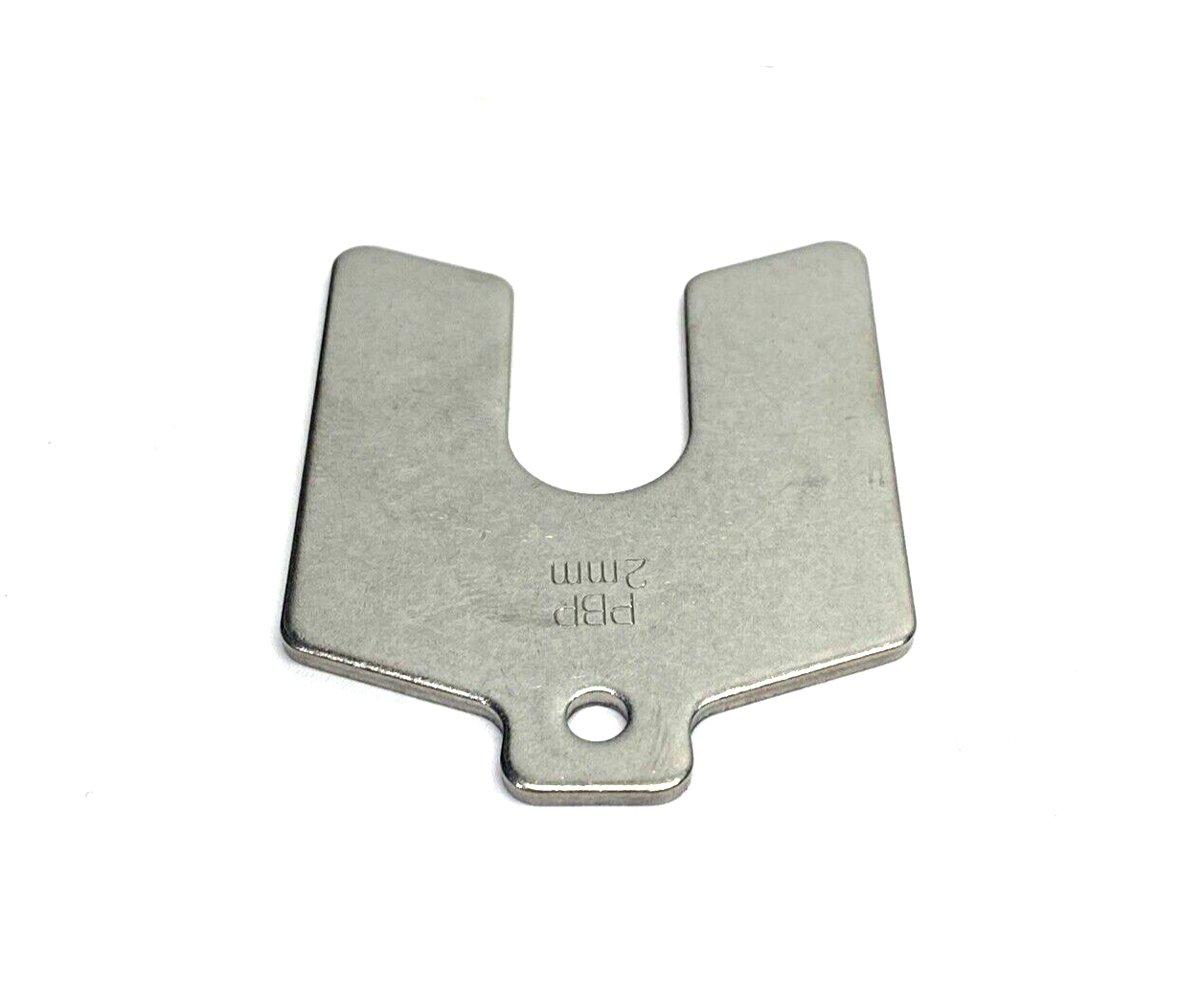PBP 81250 Stainless Steel Slotted Shim 2mm Thick 50mm x 50mm 16mm Slot, 10-PACK - Maverick Industrial Sales