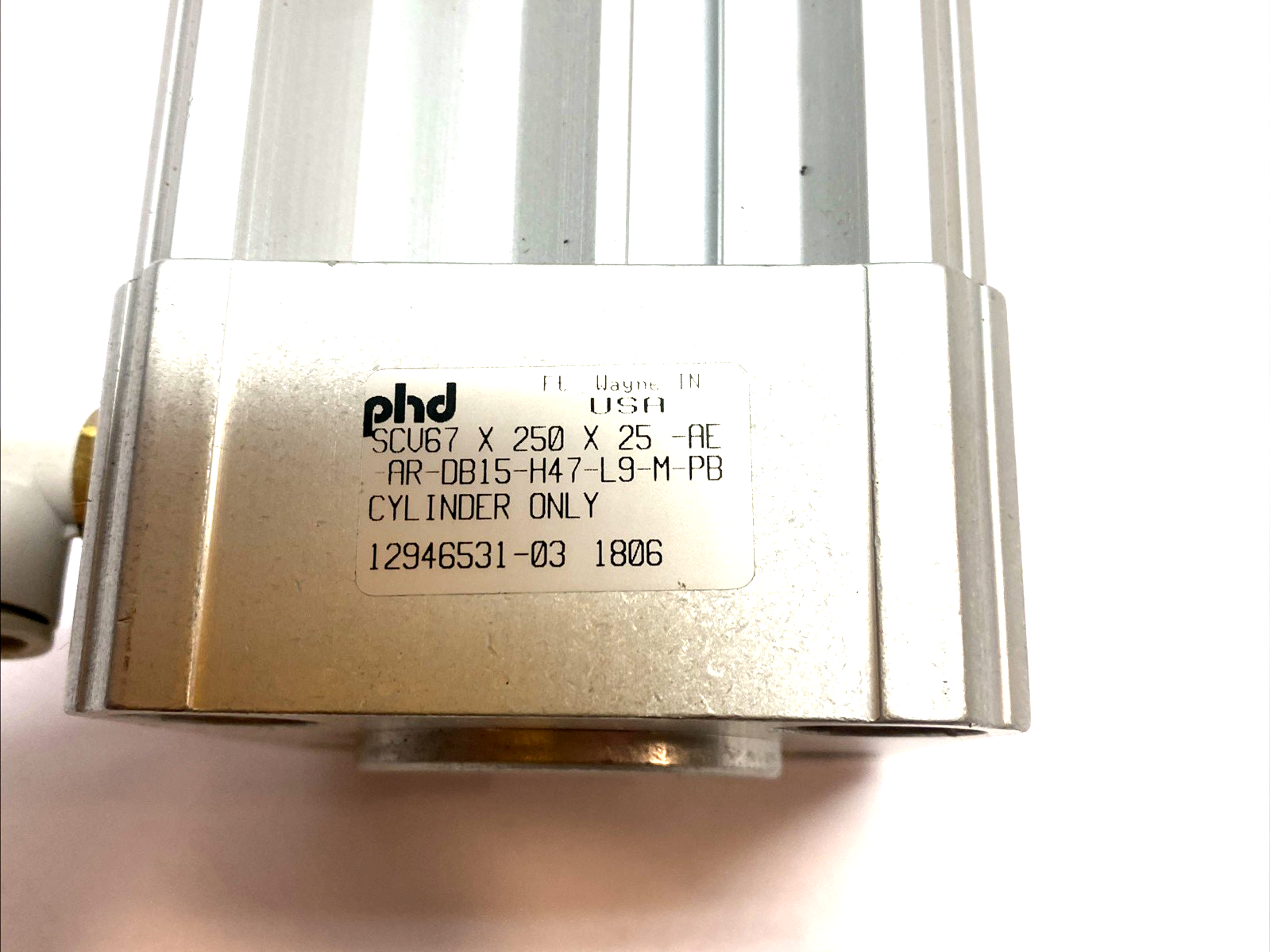 SCU67X250X25-AE-AR-DB15 | PHD Pneumatic Slide Actuator w/ 3457-004-01 - New – Open box - Maverick Industrial Sales