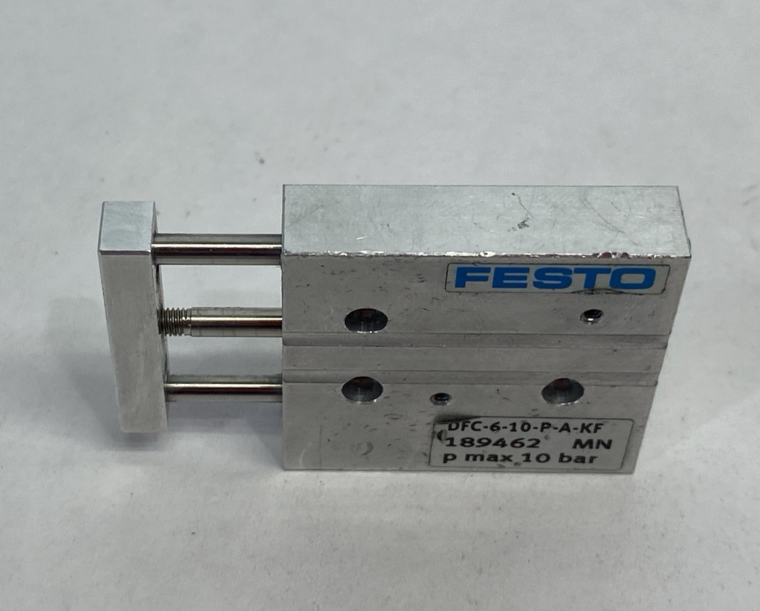 Festo DFC-6-10-P-A-KF Miniature Guided Cylinder Actuator, 6mm Bore, 189462 - Maverick Industrial Sales