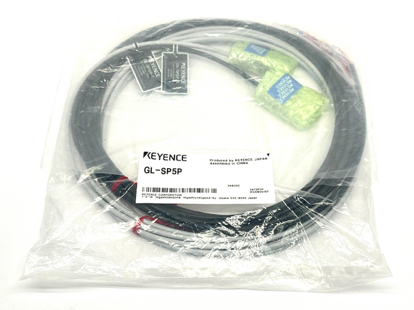 Keyence GL-SP5P Series GL-S Light Curtain Receiver and Transmitter Cable 5M PNP - Maverick Industrial Sales