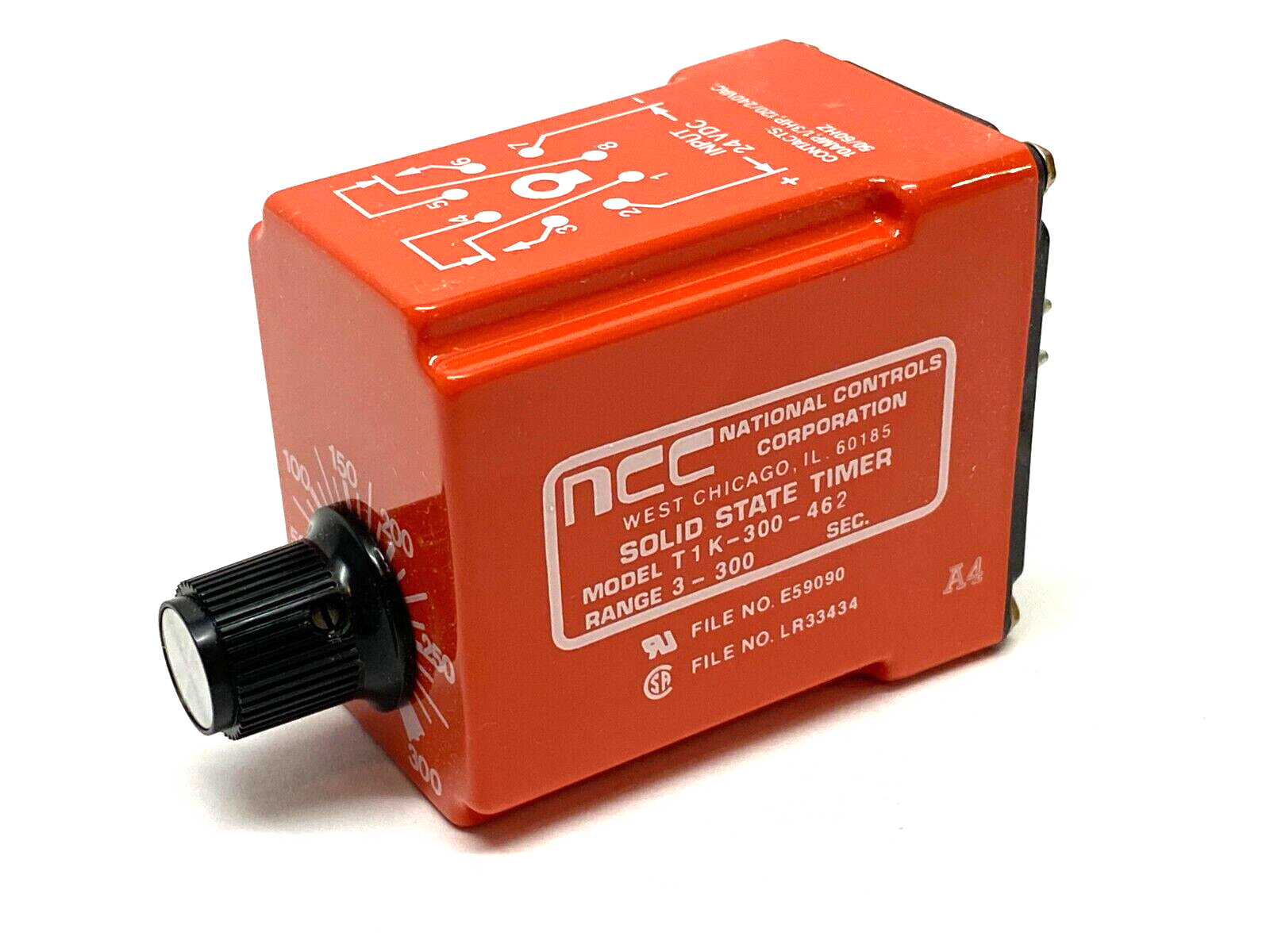 NCC National Controls Corp T1K-00300-462 Solid-State Time Delay Relay 3-300sec - Maverick Industrial Sales