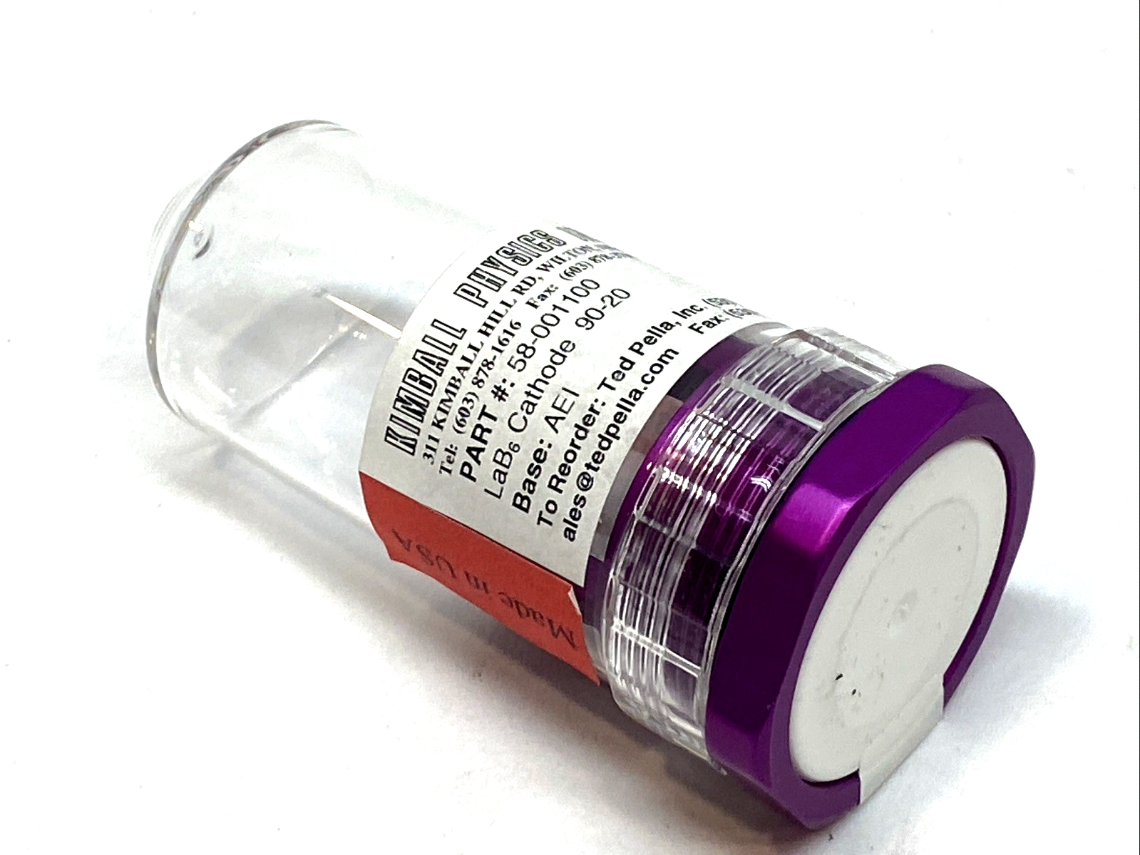 58-001100 | Kimball Physics LaB6 Cathode 90-20, AEI Base Thermionic Emitter - Used - Maverick Industrial Sales