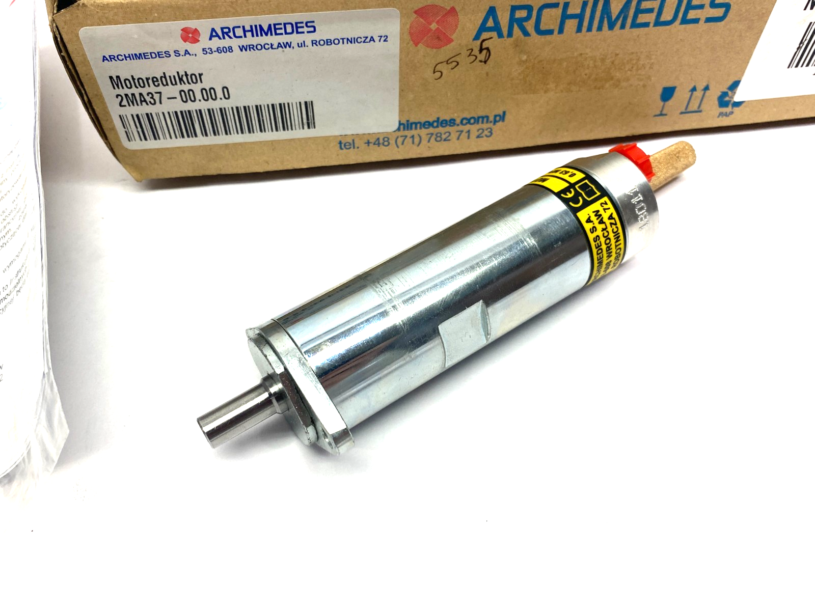 Archimedes 2MA37 Pneumatic Gearmotor 5077:1 Ratio 0.3kW - Maverick Industrial Sales