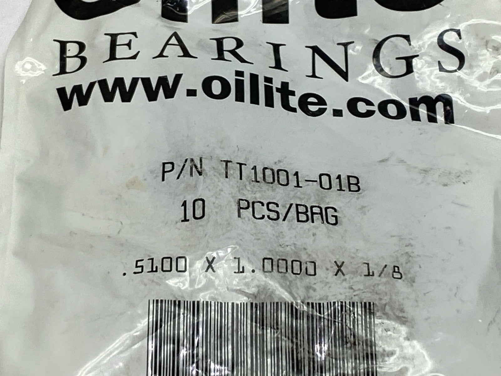 Oilite TT1001-01B Thrust Washer 0.5" Bore 1" OD 0.125" Wide PKG OF 10 - Maverick Industrial Sales