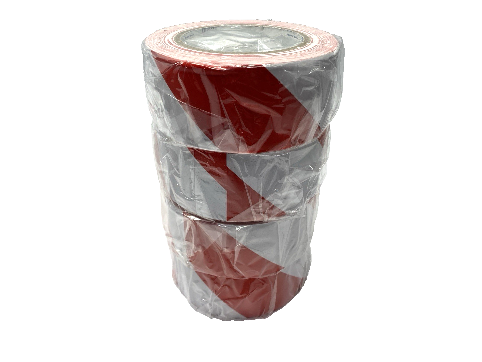Uline S-16873 Industrial Vinyl Safety Tape Red/White 2" x 36 yds LOT OF 4 - Maverick Industrial Sales