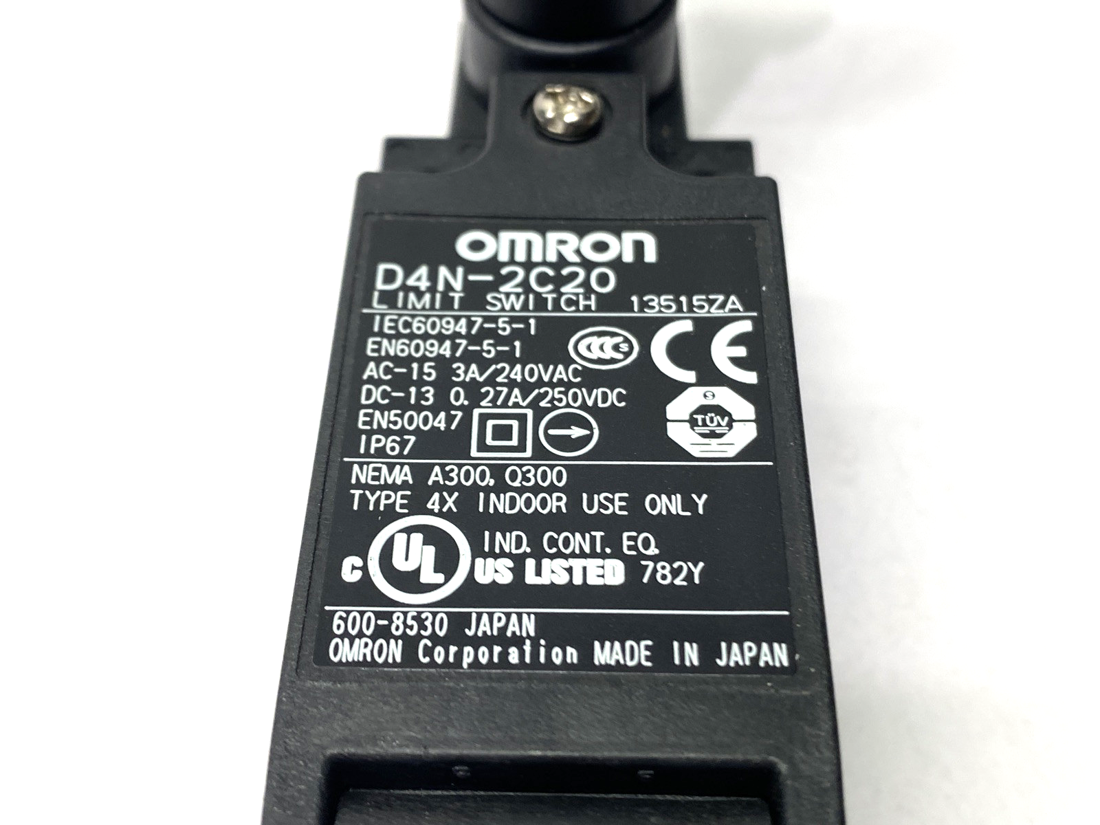 Omron D4N-2C20 Limit Switch 240VAC - Maverick Industrial Sales
