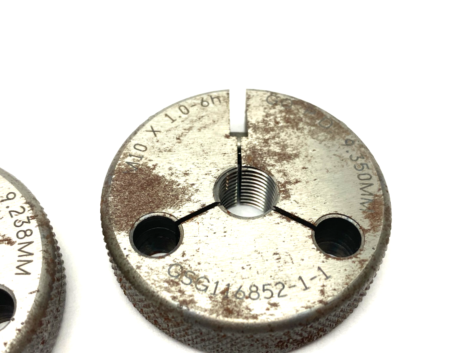 GSG116852-1-1 Threaded Ring Gage LO GO Set M10 x 1.0-6H GO PD 9.350, LO PD 9.238 - Maverick Industrial Sales
