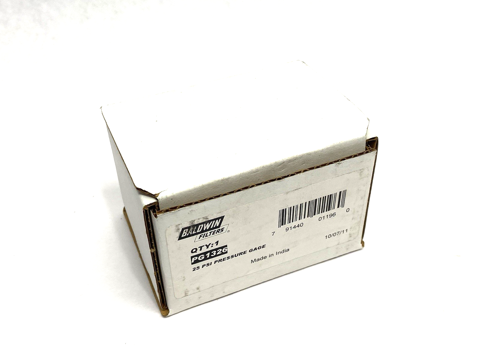 PG1326 | Baldwin Filters Pressure Gauge, 0 To 60 Psi, 1-1/2" Dial, 1/8" NPT - New – Open box - Maverick Industrial Sales