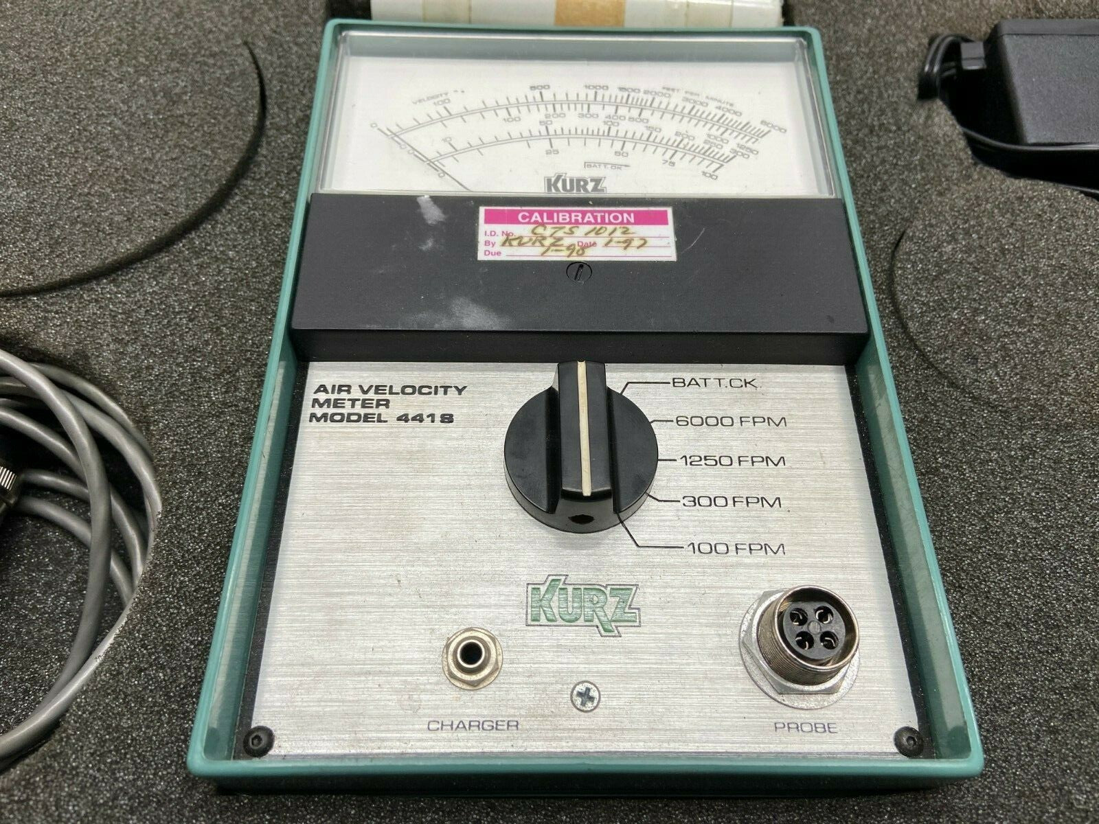 Kurz 441S Air Velocity Meter 6000 FPM Max 115VAC - Maverick Industrial Sales