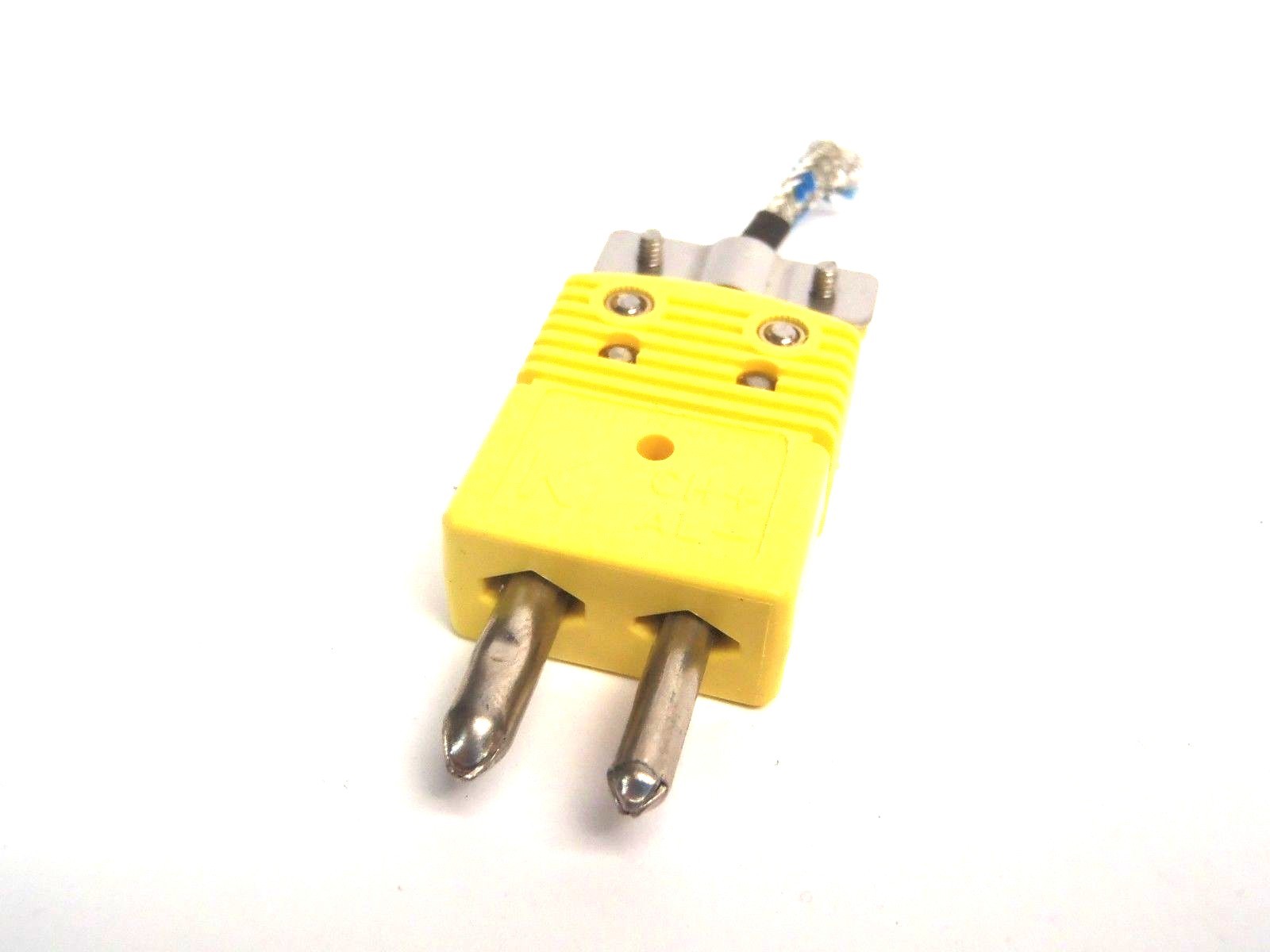 Omega Yellow K Type Bayonet Thermocouple Straight Feed CH+ AL- - Maverick Industrial Sales