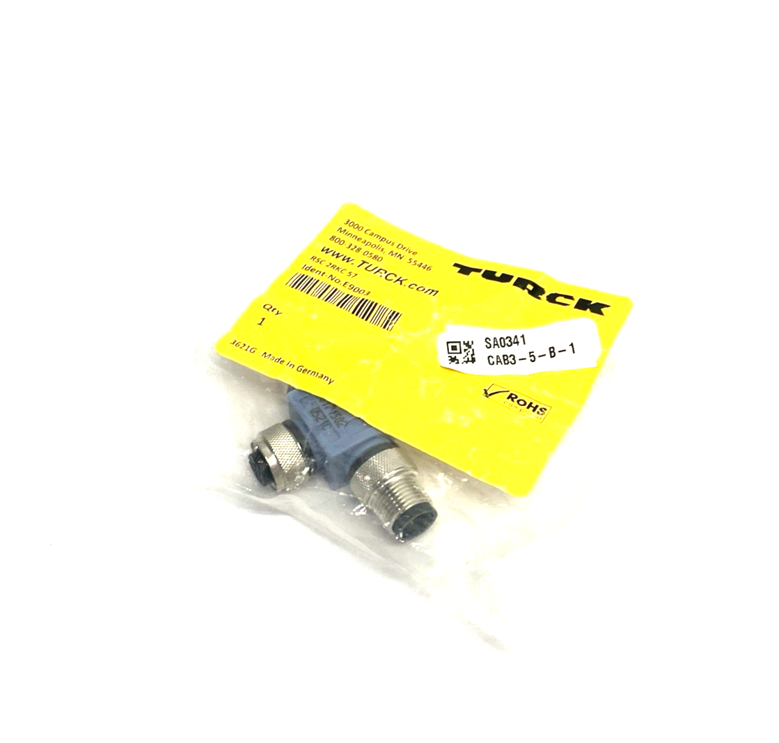 Turck RSC 2RKC 57 Eurofast DeviceNet™ Cable Connector Tee, M12, E9003 - Maverick Industrial Sales
