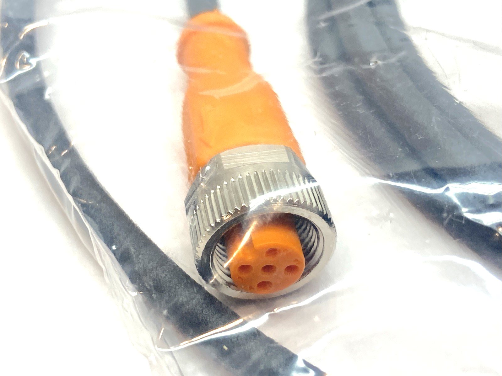 EVC532 | IFM Shielded Cable 5-Pin Female 2m 30VAC 36VDC 4A/3A - New - Maverick Industrial Sales