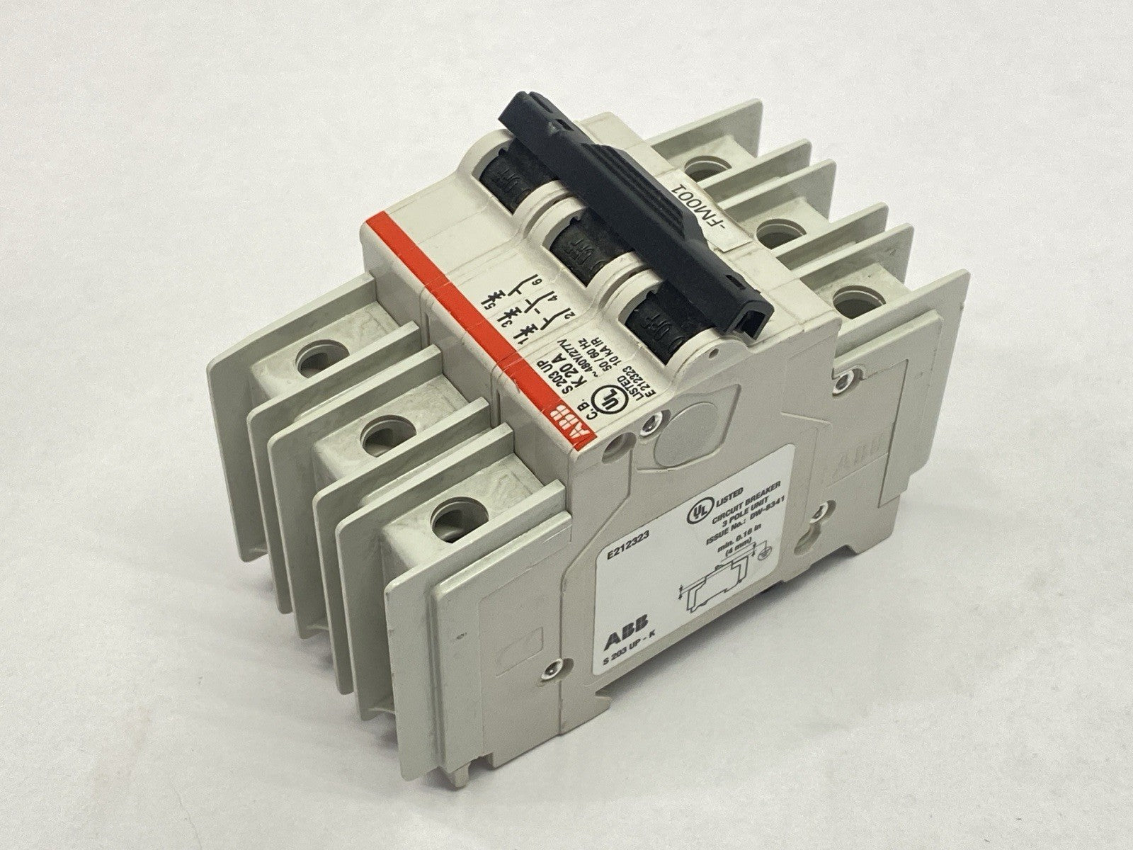 ABB S203UP-K20A Circuit Breaker 3-Pole 20A 480Y/277V - Maverick Industrial Sales