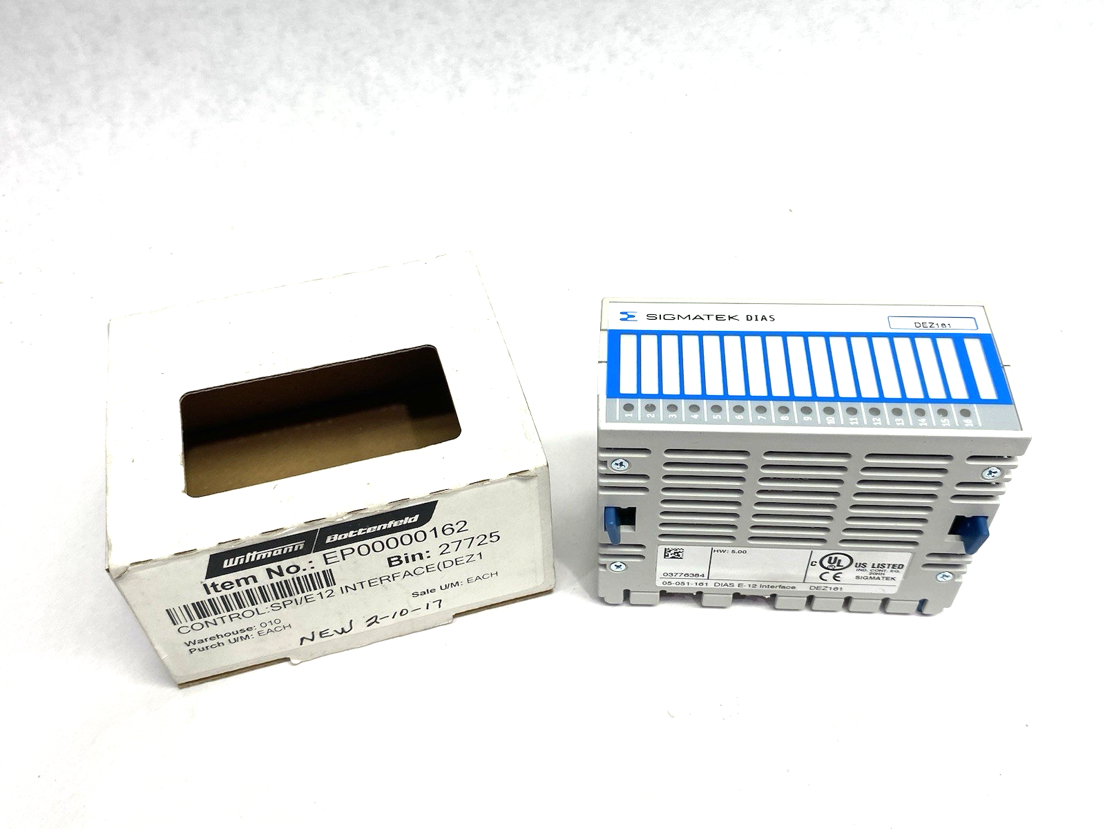 05-051-161 | Sigmatek Input/Output Module DIAS E-12 Interface DEZ 161 - New – Open box - Maverick Industrial Sales