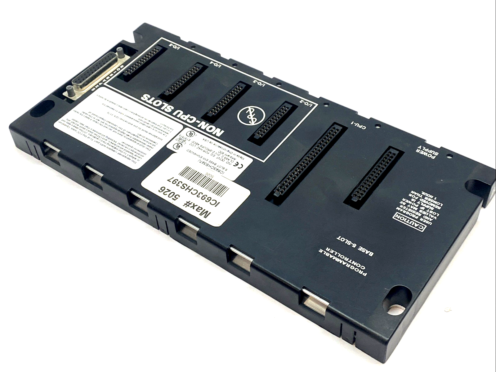 IC693CHS397J | GE Fanuc 5-Slot CPU Baseplate EMI Enhanced Series 90-30 - Used - Maverick Industrial Sales
