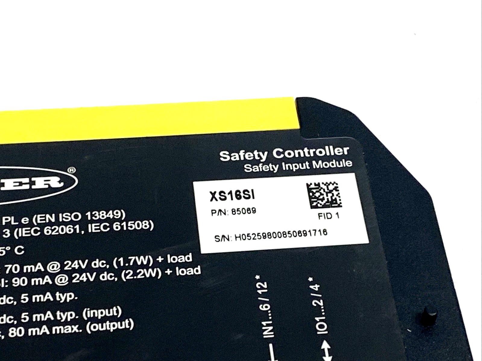 Banner XS16SI Safety Controller 16 Terminal Input Module 85069 - Maverick Industrial Sales