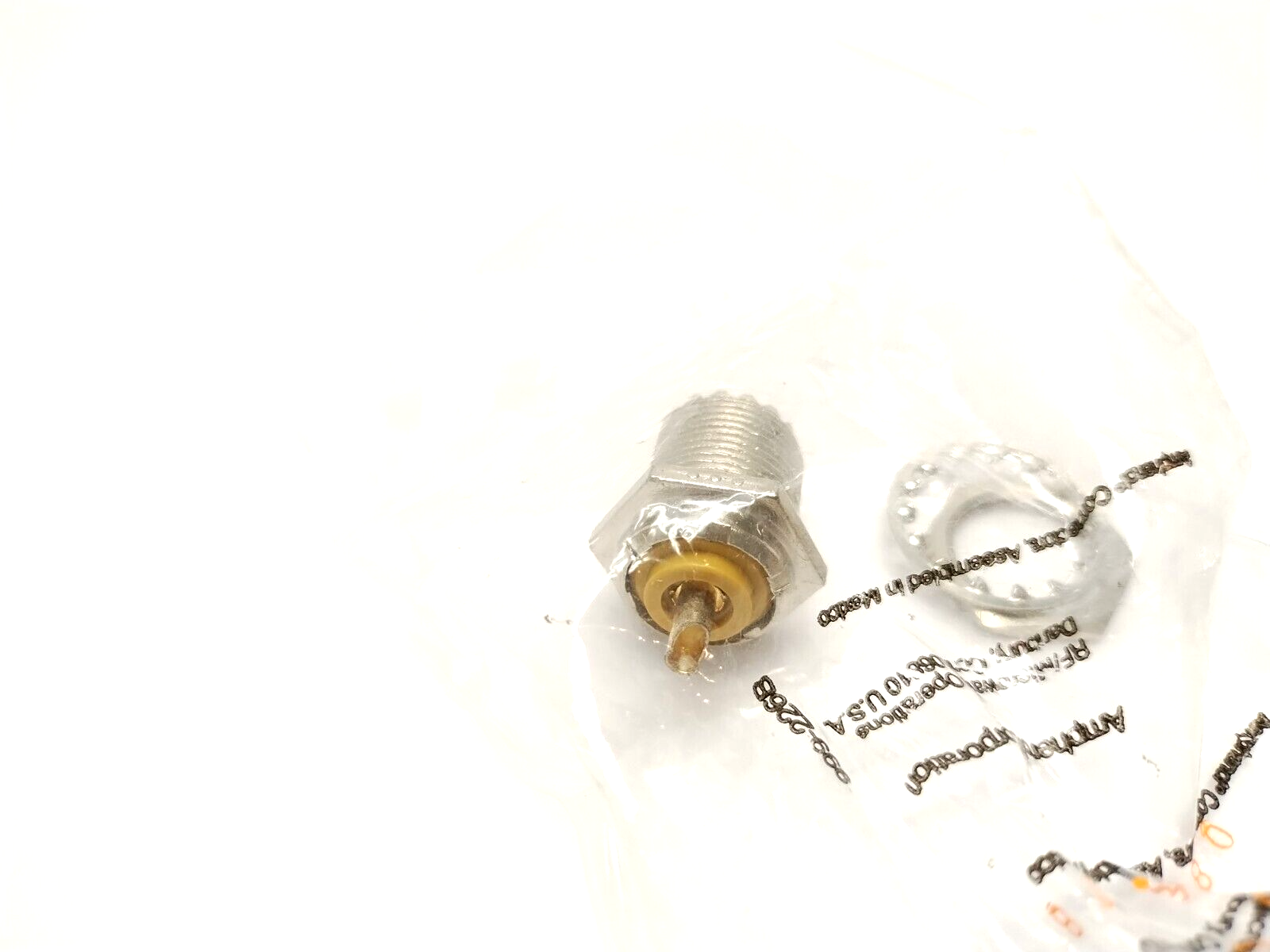 Amphenol 083-878 RF Connector UHF Straight Jack Solder Cup Bulkhead - Maverick Industrial Sales
