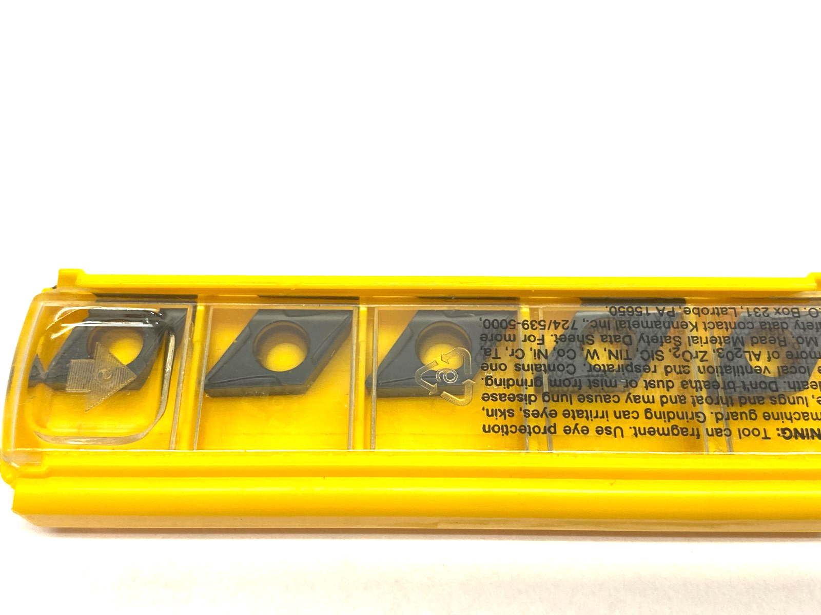 3751569 | Kennametal DCMT-FW Screw-On Inserts Grade KCP25 DCMT11T304FW - New - Maverick Industrial Sales