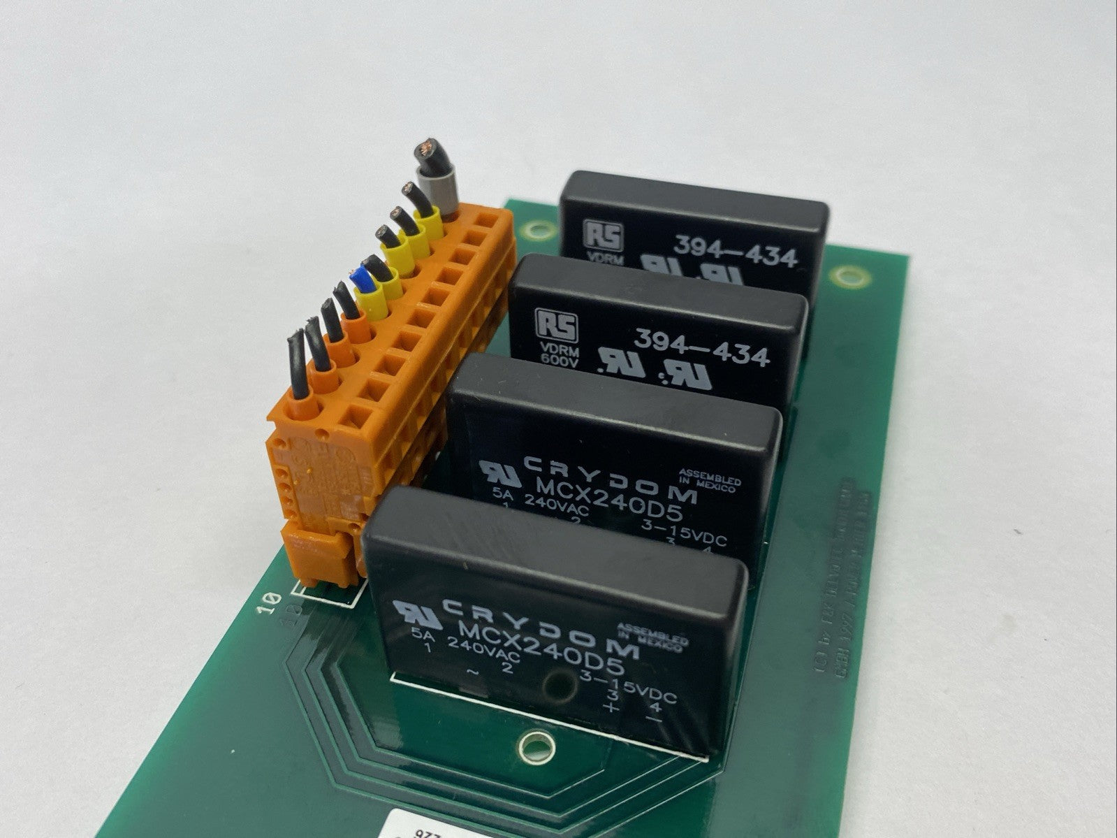 1160,PSE-KRT02026 | F&K Delvotec PSE-KRT02026 1160 Power Heater Board w/ 4x Solid State Relays - Used - Maverick Industrial Sales