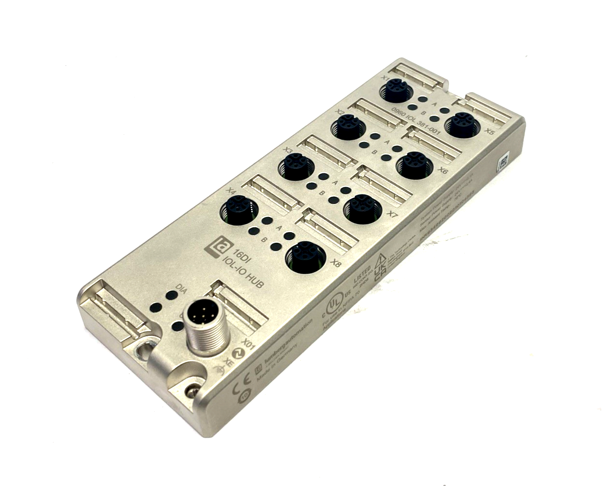 | Lumberg Automation 0960 IOL 381-001 8-Port IOL-IO HUB, 16DI, 934992002 - Used - Maverick Industrial Sales