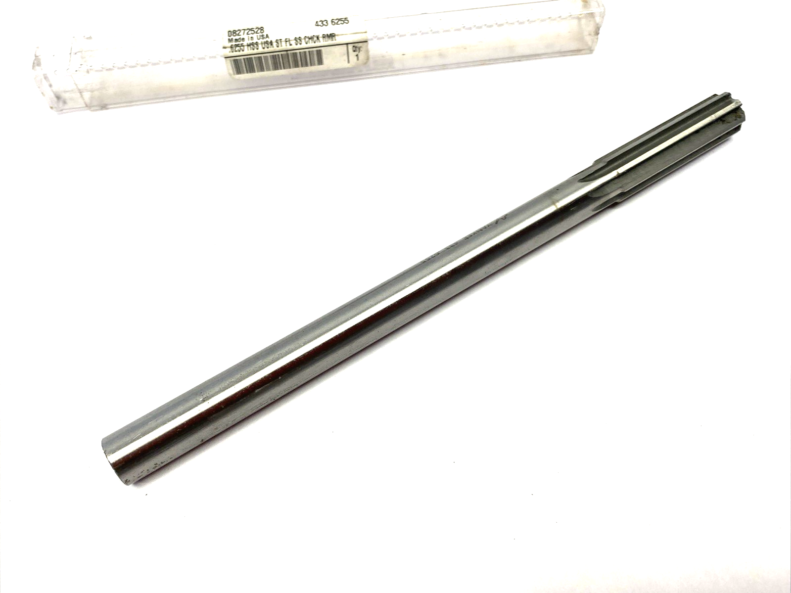 Yankee Reamer 433-0.6255 8-Flute Straight Shank HSS Chucking Reamer 0.6255" Dia - Maverick Industrial Sales