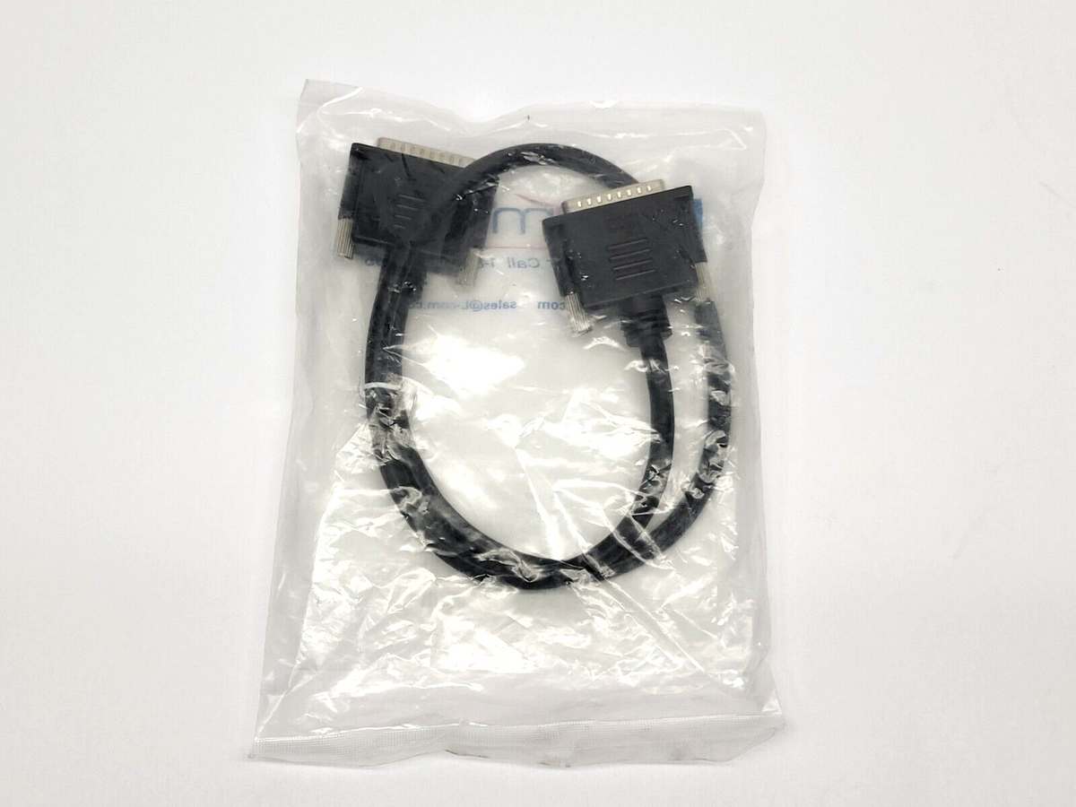 L-Com CS2NB25MM-2.5 Black D-Sub Cable Male/Male Connectors 2.5' - Maverick Industrial Sales