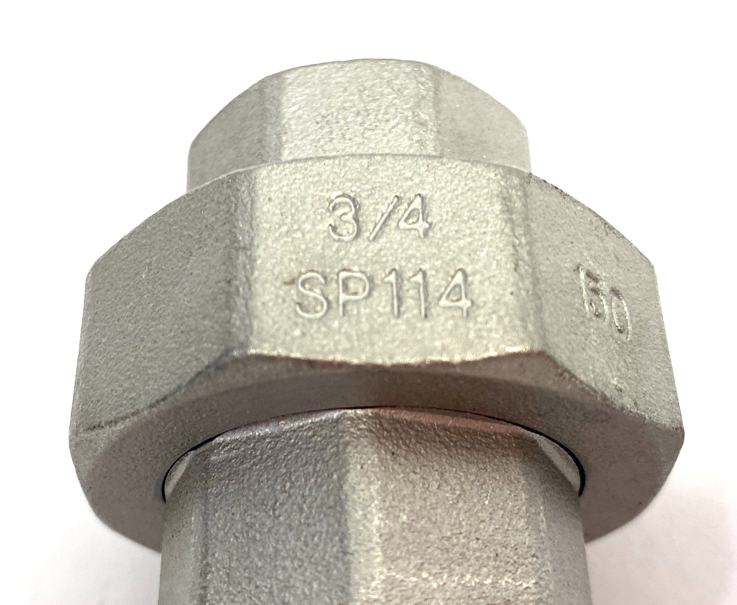 None | 3/4" NPT Female 304 Stainless Steel Union Pipe Fitting, Class 150 SP114 - New – Open box - Maverick Industrial Sales