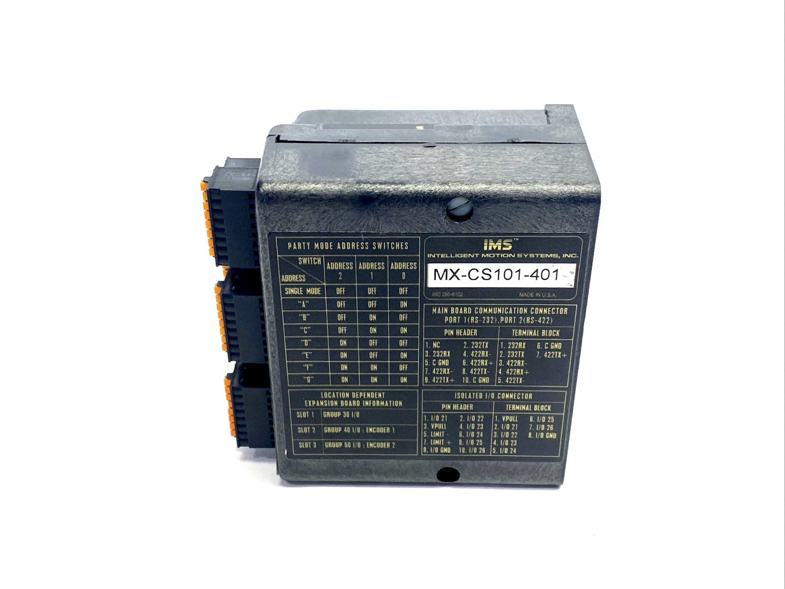 MX-CS101-401 | Intelligent Motion Systems Micro LYNX Stepper Driver/Controller - Used - Maverick Industrial Sales