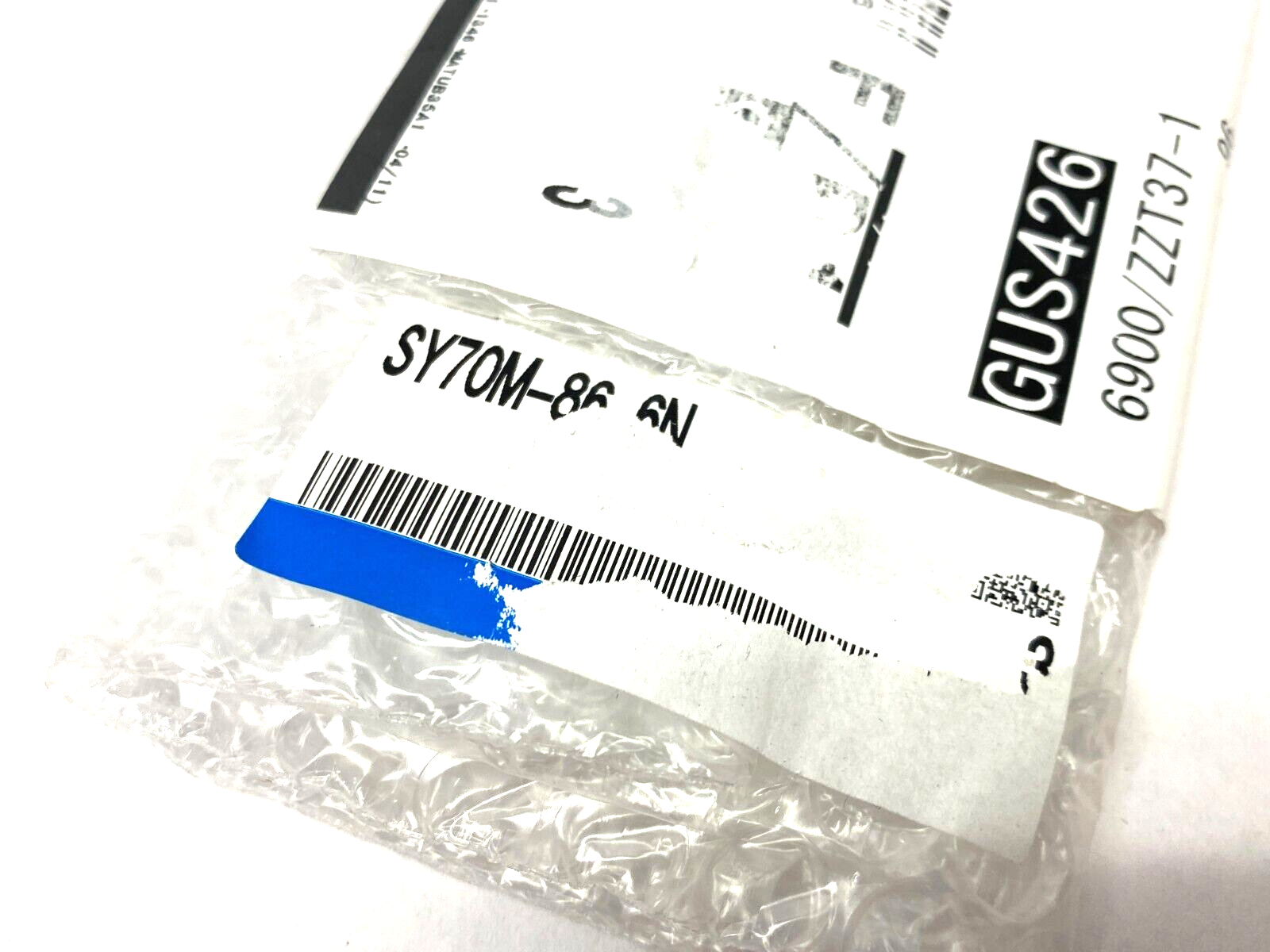 SMC SY70M-86-6N Valve Name Plate for SY3000/5000/7000 Series PKG OF 3 - Maverick Industrial Sales