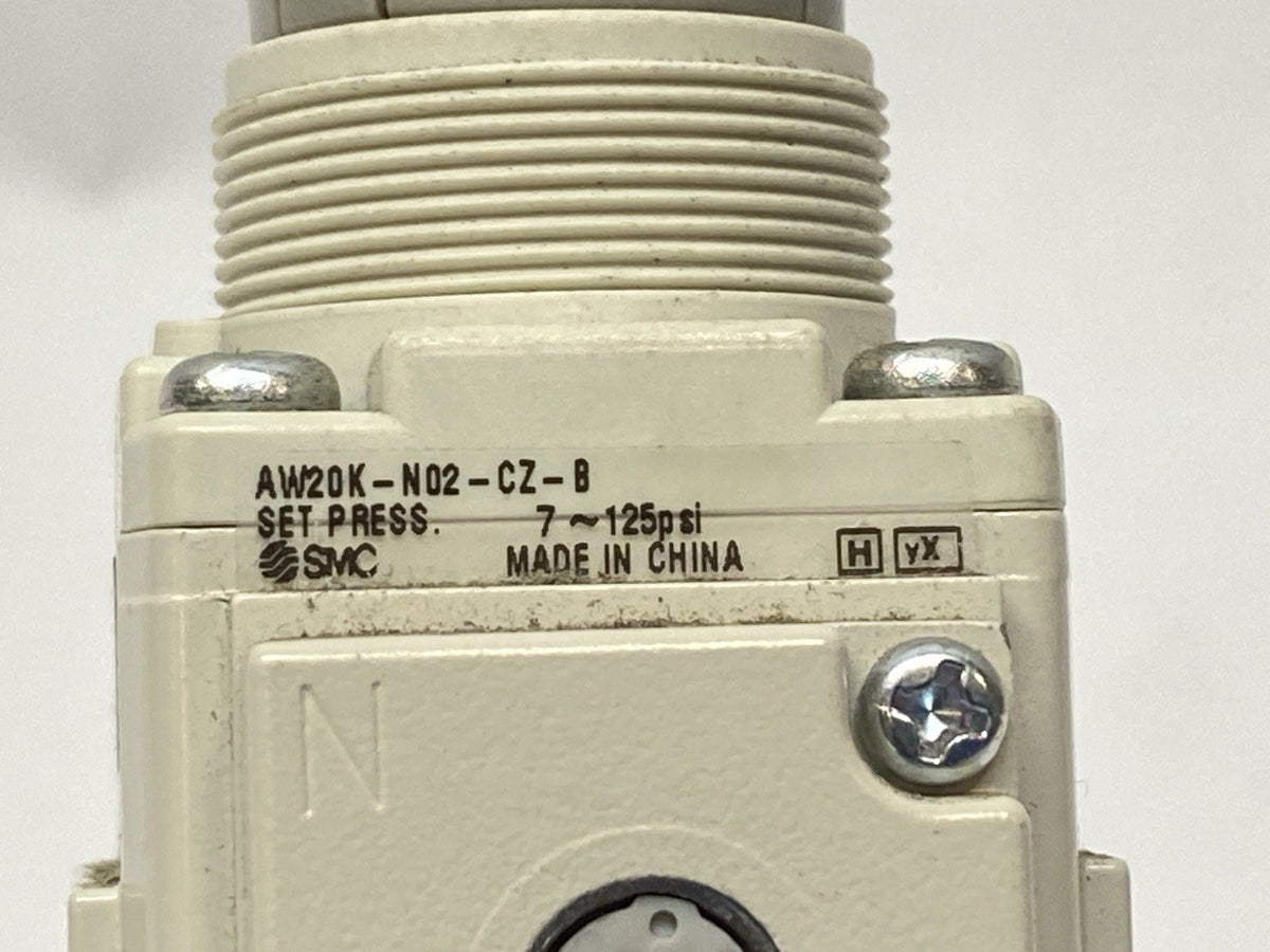 SMC AW20K-N02-CZ-B Modular Pneumatic Filter Regulator 1/4" NPT - Maverick Industrial Sales
