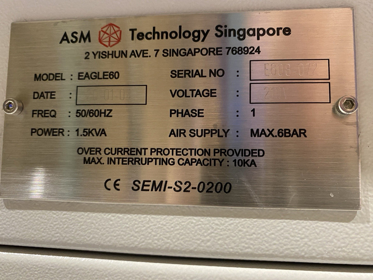 EAGLE60 | ASM Eagle 60 Ultra-High-Speed Wire Ball Bonder *Needs Repair - For parts or not working - Maverick Industrial Sales