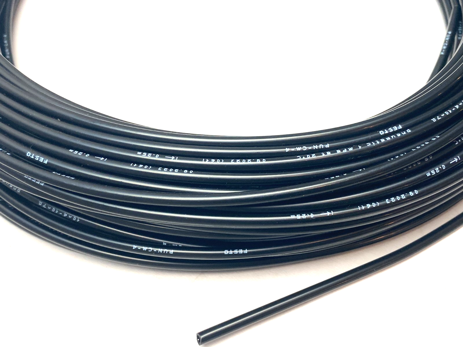 Festo PUN-CM-4-SW Plastic Black Tubing 50m Length 188882 ROLL OF 50M - Maverick Industrial Sales