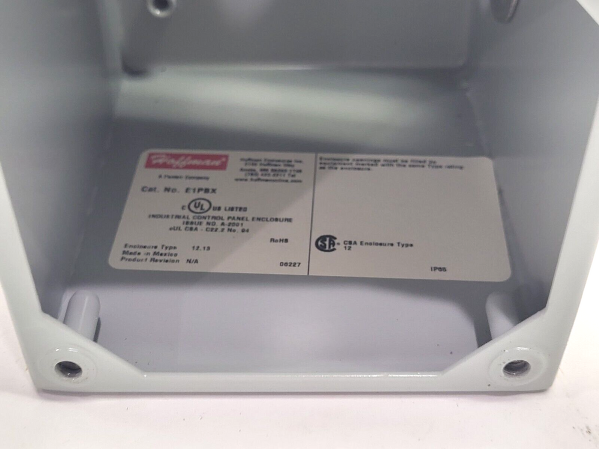 Hoffman E1PBX Extra-Deep Pushbutton Enclosure 4" x 4" x 4-3/4" - Maverick Industrial Sales